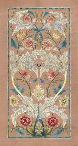 Panel of floral embroidery, circa 1875 –80 -  William Morris - McGaw Graphics