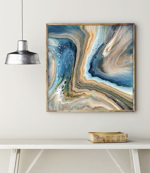 Blue Agate Geode | McGaw Graphics