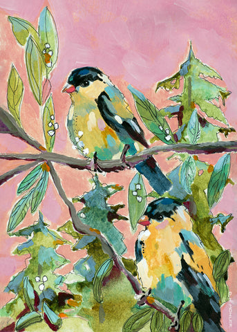 Goldfinch Buddies -  Dorothy Holmes Mohler - McGaw Graphics