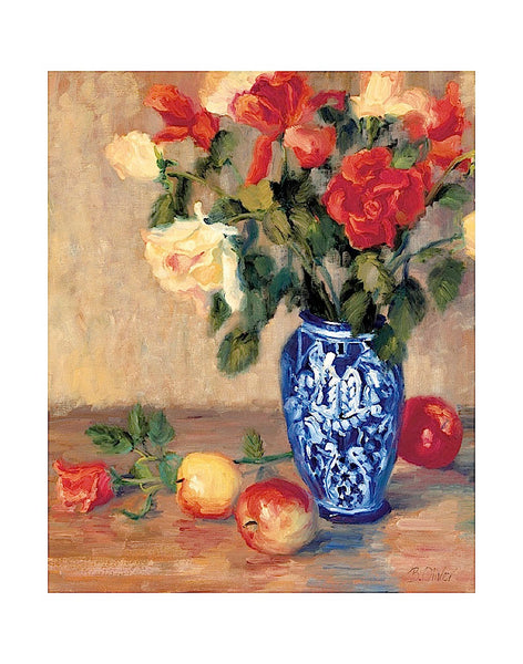 Roses in a Mexican Vase | McGaw Graphics
