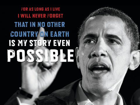 Barack Obama: For As Long As I Live... -  Celebrity Photography - McGaw Graphics