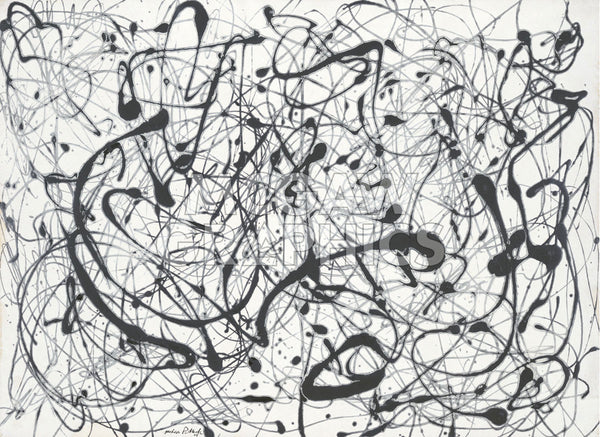 額装済/Number 14 Gray（ジャクソン ポロック）pollock Number 14: Gray | McGaw Graphics