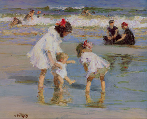 Children Playing at the Seashore -  Edward Henry Potthast - McGaw Graphics