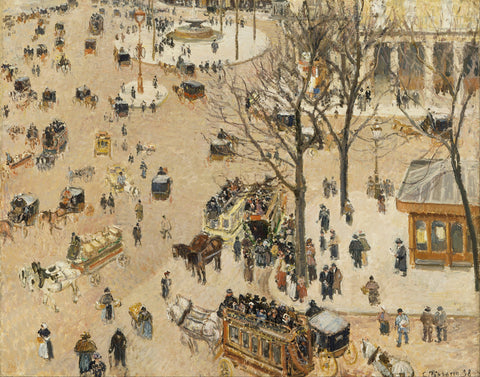La Place due Theatre Francais, 1898 -  Camille Pissarro - McGaw Graphics