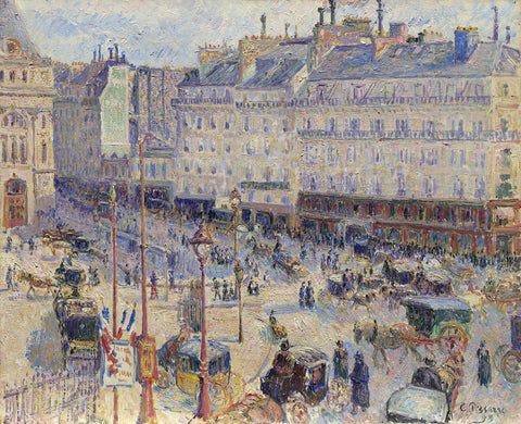 The Place du Havre, Paris, 1893 -  Camille Pissarro - McGaw Graphics
