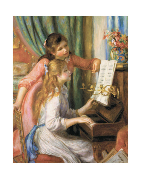 Two Young Girls at the Piano | McGaw Graphics
