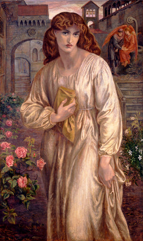 Salutation of Beatrice, 1880-82 -  Dante Gabriel Rossetti - McGaw Graphics