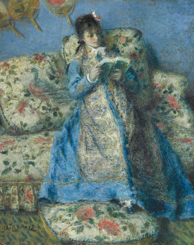Portrait of Madame Monet (Madame Claude Monet Reading), c. 1874 -  Pierre-Auguste Renoir - McGaw Graphics