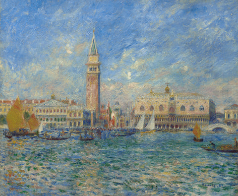 Venice, the Doge's Palace, 1881 -  Pierre-Auguste Renoir - McGaw Graphics