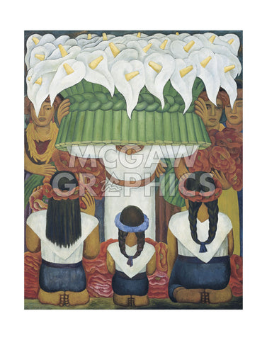 Flower Festival: Feast of Santa Anita, 1931 -  Diego Rivera - McGaw Graphics