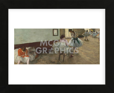 The Dance Lesson, c. 1879 (Framed) -  Edgar Degas - McGaw Graphics
