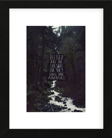 Blessed Are The Curious For They Shall Have Adventures (Framed) -  Leah Flores - McGaw Graphics