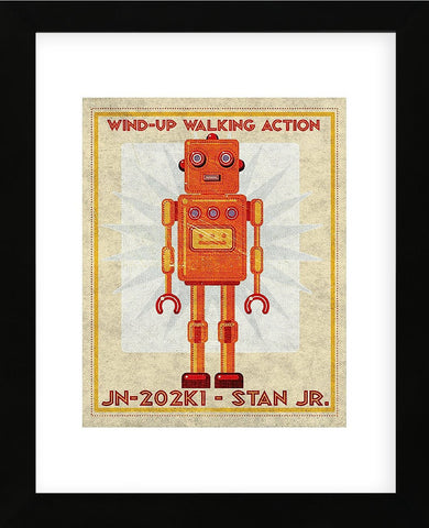 Stan Jr. Box Art Robot (Framed) -  John W. Golden - McGaw Graphics