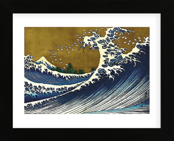 Big Wave (from 100 views of Mt. Fuji) (Framed) | McGaw Graphics