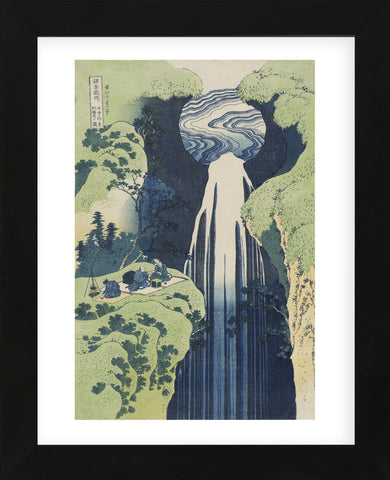 The Amida Falls in the Far Reaches of the Kisokaidô Road (Framed) -  Katsushika Hokusai - McGaw Graphics