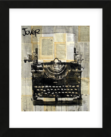 Typewriter (Framed) -  Loui Jover - McGaw Graphics