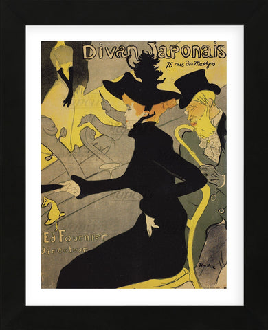 Le Divan Japonais  (Framed) -  Henri de Toulouse Lautrec - McGaw Graphics