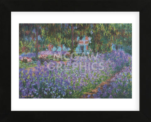 The Artist's Garden at Giverny  (Framed) -  Claude Monet - McGaw Graphics