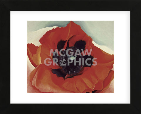 Poppy, 1927  (Framed) -  Georgia O'Keeffe - McGaw Graphics