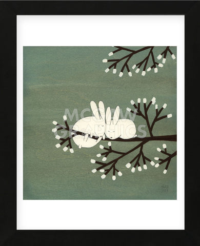 Rabbits on Marshmallow Tree  (Framed) -  Kristiana Pärn - McGaw Graphics