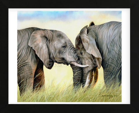 African Elephants (Framed) -  Sarah Stribbling - McGaw Graphics