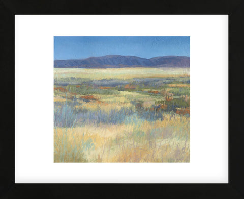 Summer Fields with Mountains (Framed) -  Jeannie Sellmer - McGaw Graphics