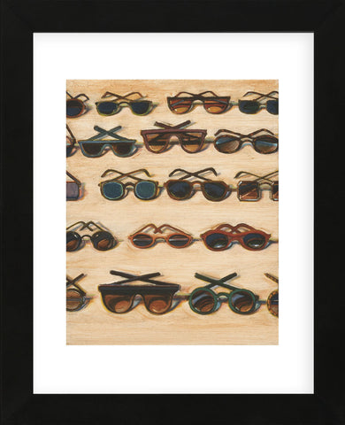 Five Rows of Sunglasses, 2000 (Framed) -  Wayne Thiebaud - McGaw Graphics