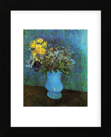 Vase with Lilacs, Daisies and Anemone (Framed) -  Vincent van Gogh - McGaw Graphics