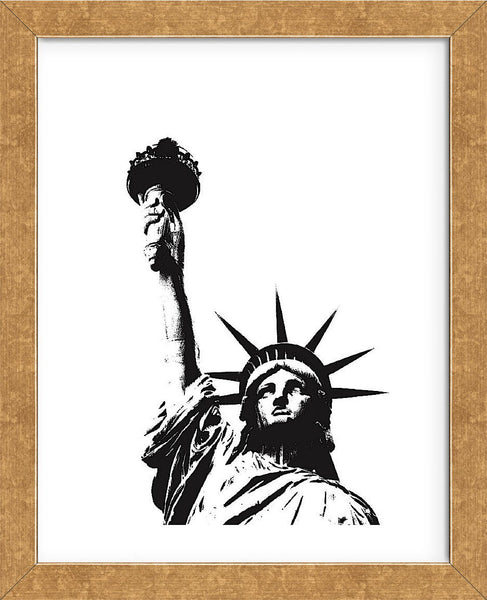 Statue of Liberty (outline) (Framed) | McGaw Graphics