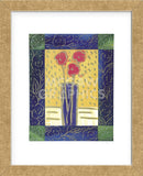 Pink Flowers on Yellow  (Framed) -  James Hussey - McGaw Graphics