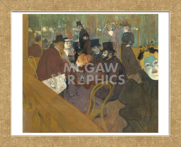 Toulouse Lautrec 額装 “Moulin Rouge” ロートレック《ムーラン・ルージュ・ラ・グーリュ》1898年版