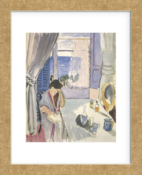 Henri Matisse、INTERIEUR A NICE、画集画、新品額装付 Interior at Nice [Colorful Modernist Interior] : Henri