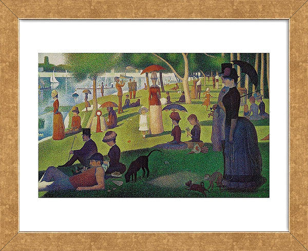 Sunday Afternoon on the Island of Grand Jatte 1864-6 (Framed