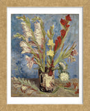 Vase with Gladioli and China Asters, 1886 (Framed) -  Vincent van Gogh - McGaw Graphics