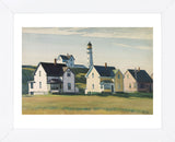 Lighthouse Village (also known as Cape Elizabeth), 1929 (Framed) -  Edward Hopper - McGaw Graphics