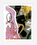 Pink Yellow Tag 1  (Framed) -  Jenny Kraft - McGaw Graphics