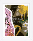 Pink Yellow Tag 2  (Framed) -  Jenny Kraft - McGaw Graphics