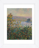 Flower Beds at Vetheuil, 1881 (Framed) -  Claude Monet - McGaw Graphics