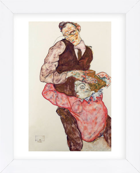Egon Schiele 線画 木製フレーム付き Egon Schiele 線画 木製フレーム付き