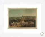 View of Washington City, c. 1869 (Framed) -  Vintage Reproduction - McGaw Graphics