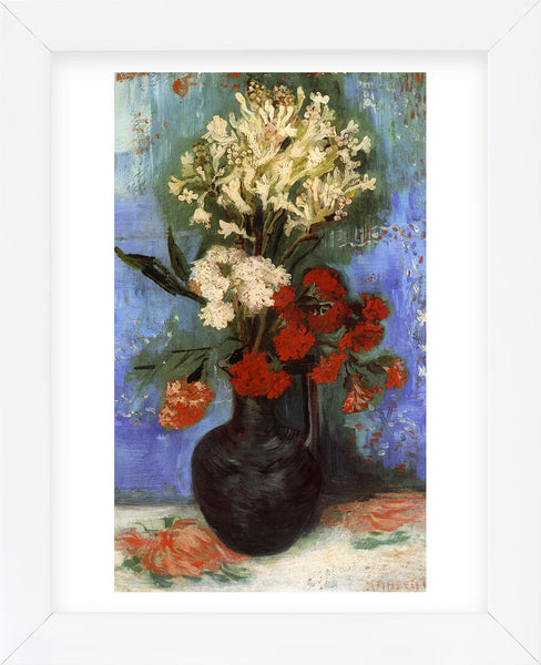 Vase with Carnations and Other Flowers, 1886 (Framed) | McGaw Graphics