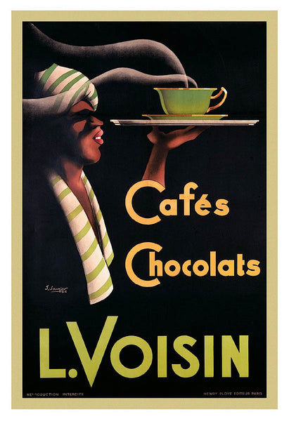 リプロダクトポスター L.VoisinCafés-Chocolats復刻1935 L. Voisin Cafes & Chocolats, 1935 | McGaw Graphics