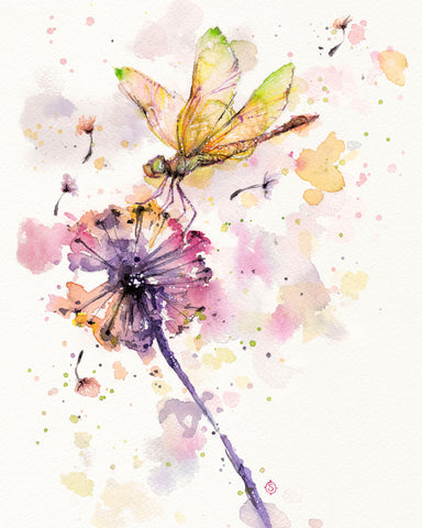 Dragonfly & Dandelion -  Sillier than Sally - McGaw Graphics