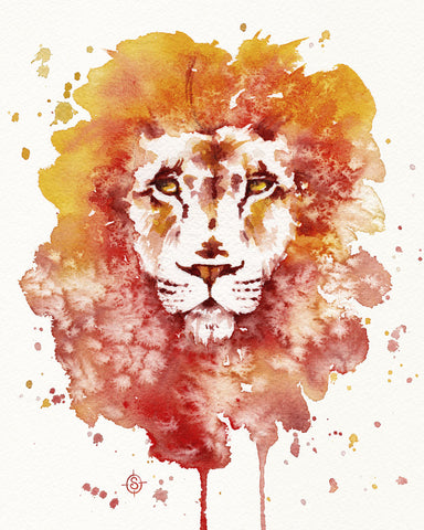 Pride (Watercolor Lion) -  Sillier than Sally - McGaw Graphics