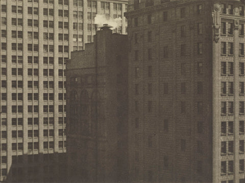 Manhatta - Skyscrapers in Shadows, Negative date: 1920