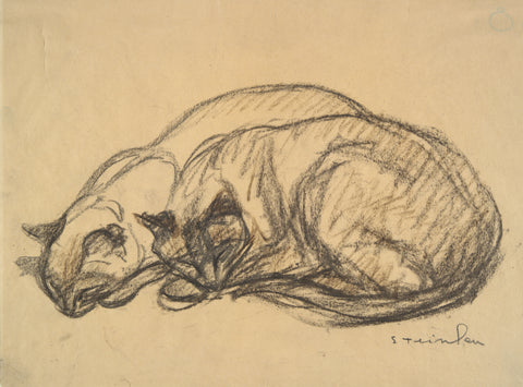 Two Cats, ca. 1920 -  Theophile-Alexandre Steinlen - McGaw Graphics