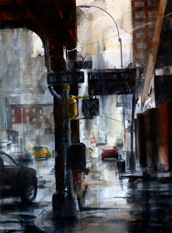 Lincoln Tunnel & 10th Avenue, rain -  Tim Saternow - McGaw Graphics