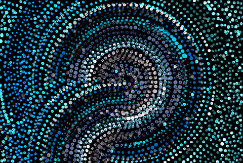 Blue Marbles 2 -  Stacey Wolf - McGaw Graphics