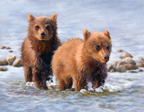 Afternoon Swim (Bear Cubs)