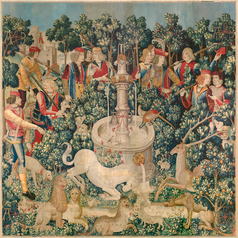 The Unicorn is Found, one of the series of seven tapestries, between circa 1495 and circa 1505 -  Unknown Tapestry Artist - McGaw Graphics